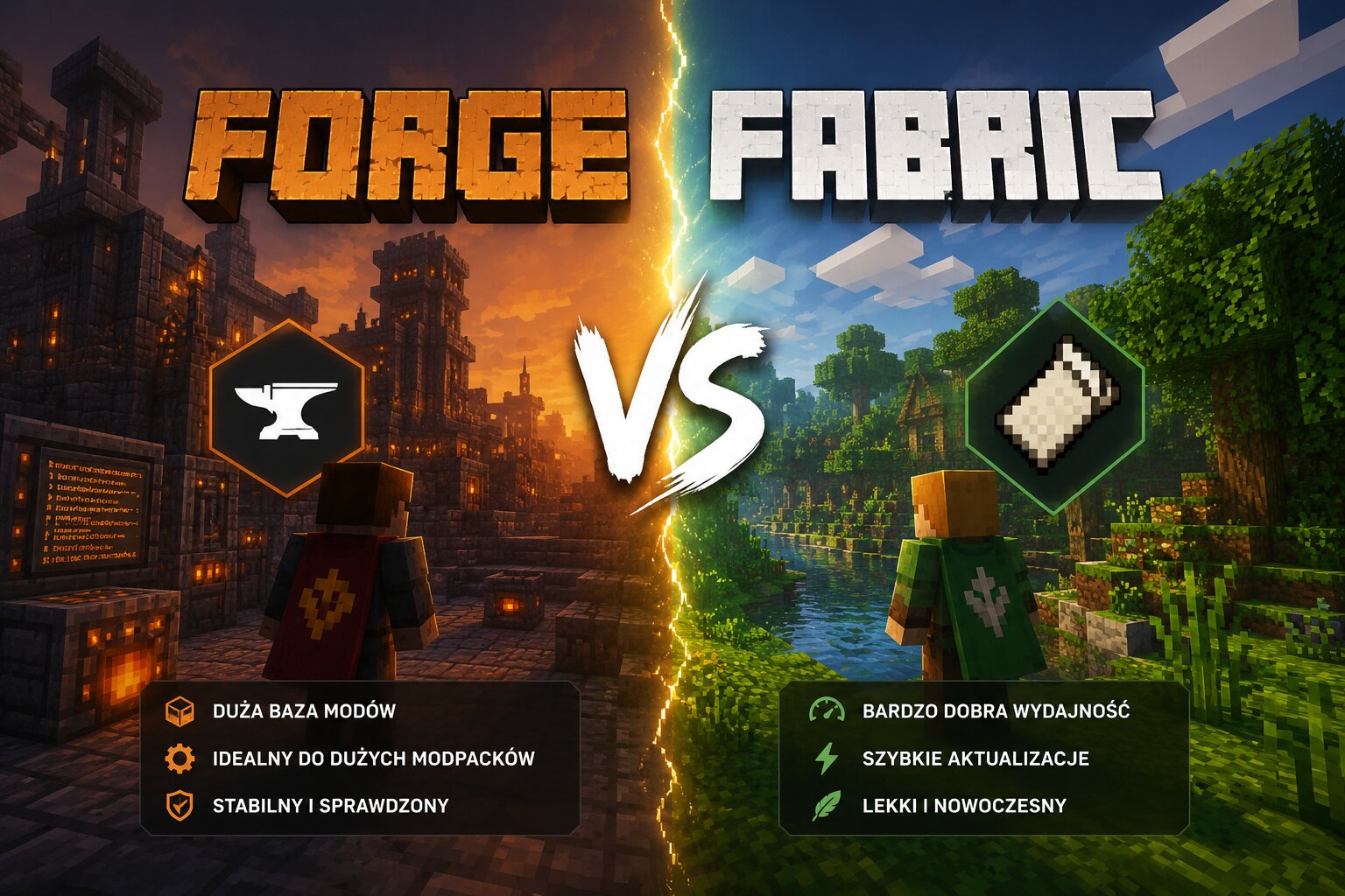 Forge czy Fabric? Porównanie loaderów modów Minecraft + który wybrać