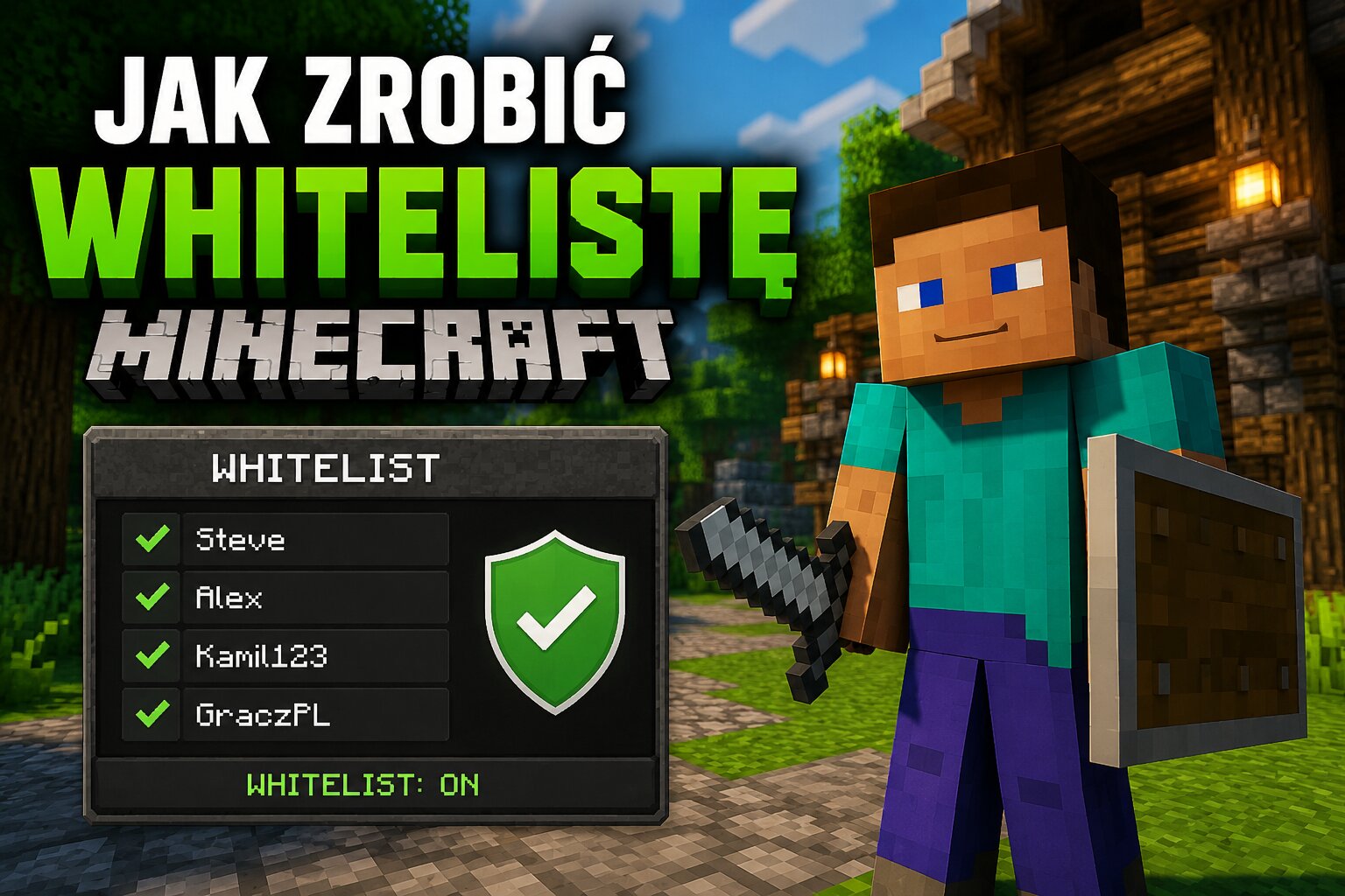 Jak zrobić whitelistę Minecraft